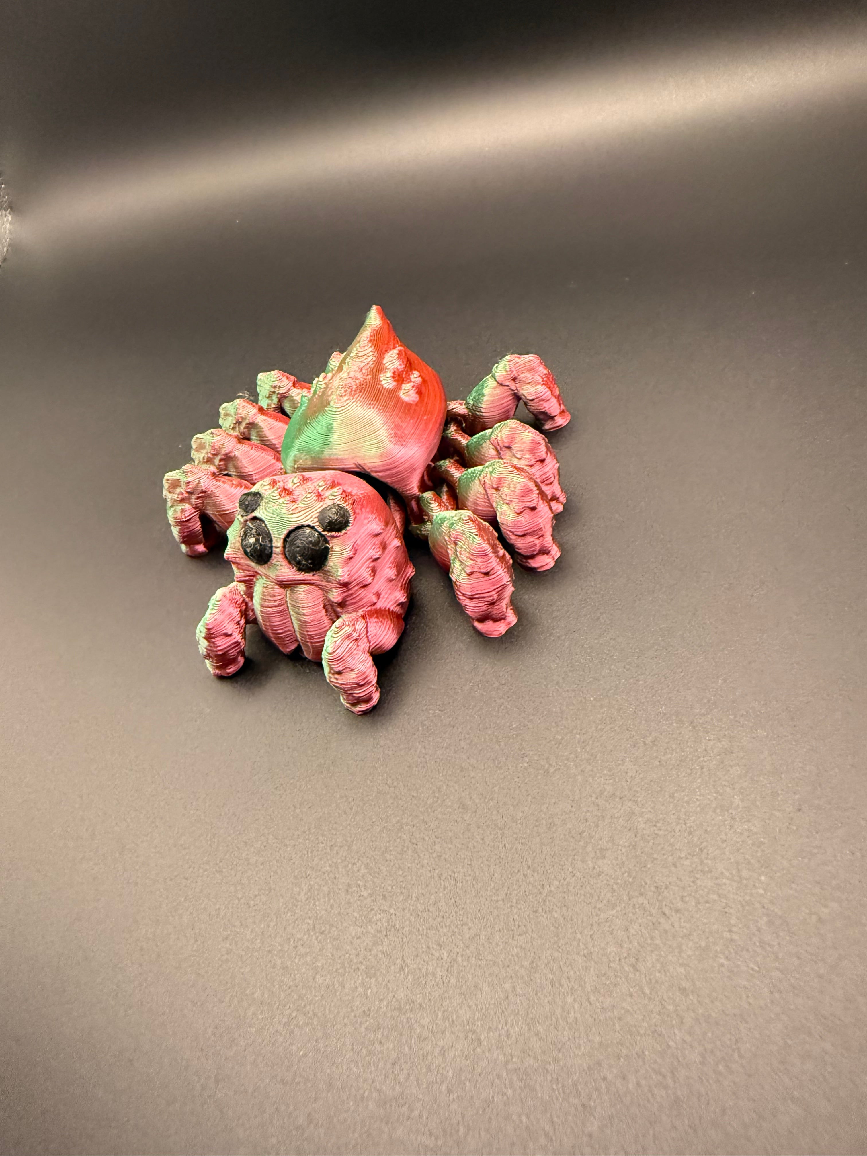 3D printed articulated jumping spider