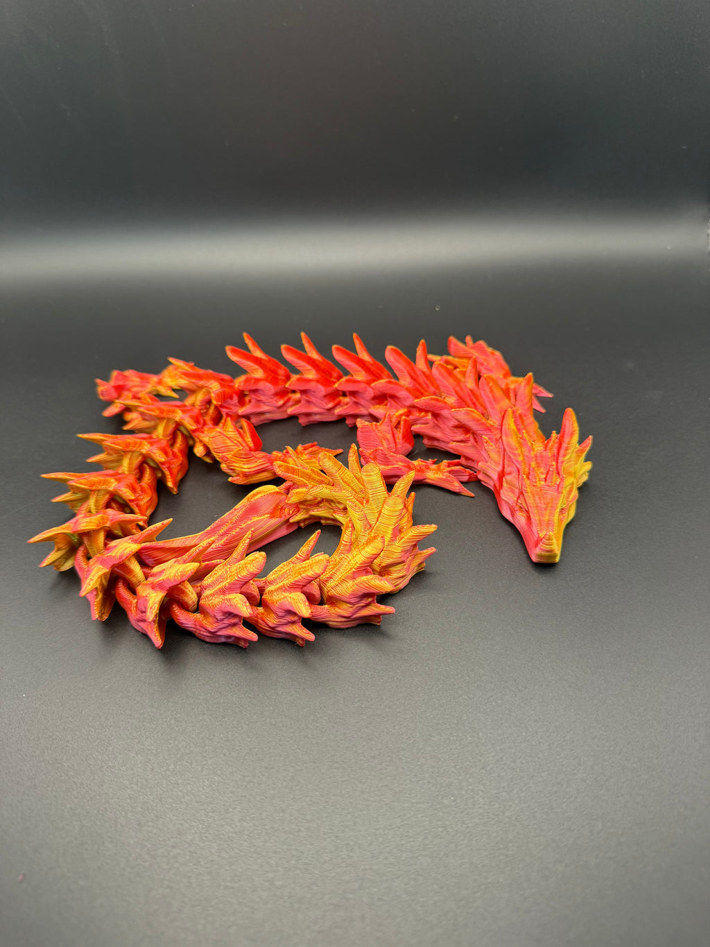 3D printed articulated water dragon