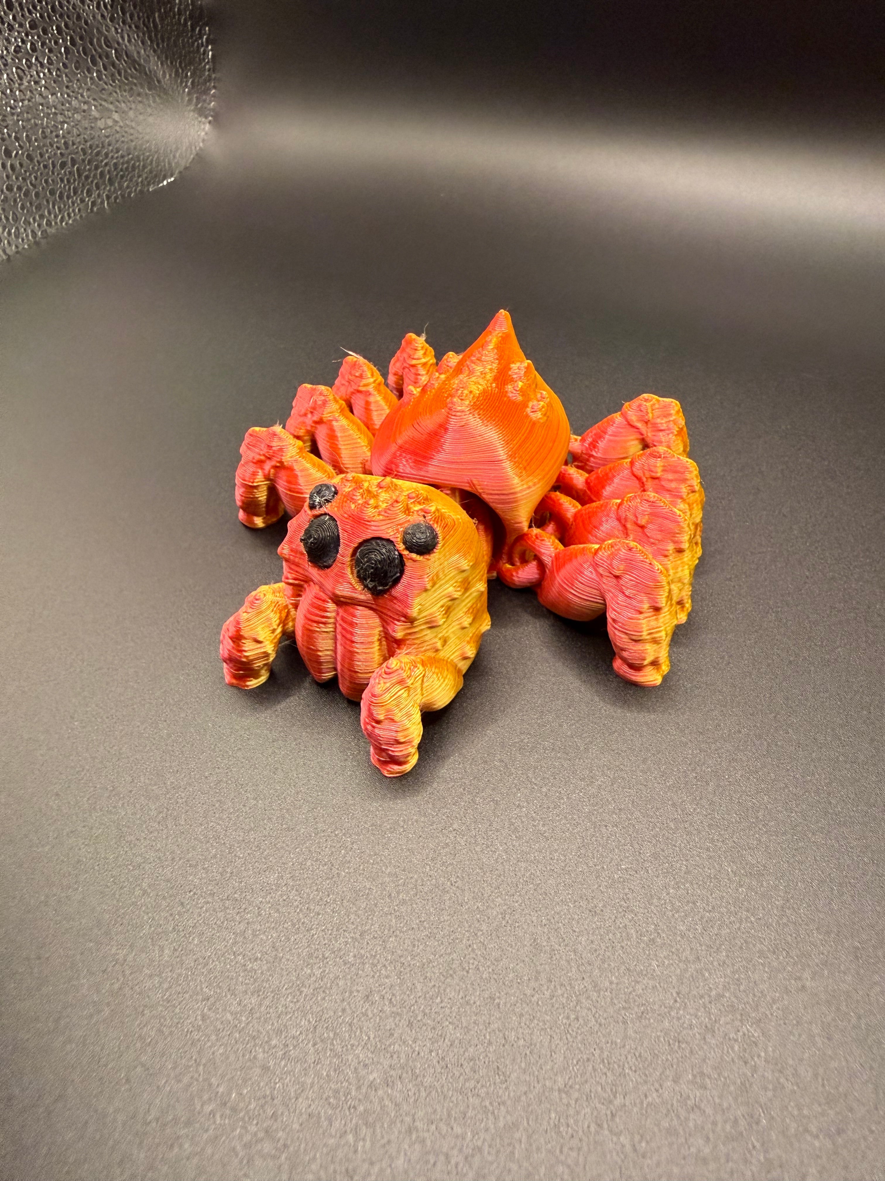3D printed articulated jumping spider