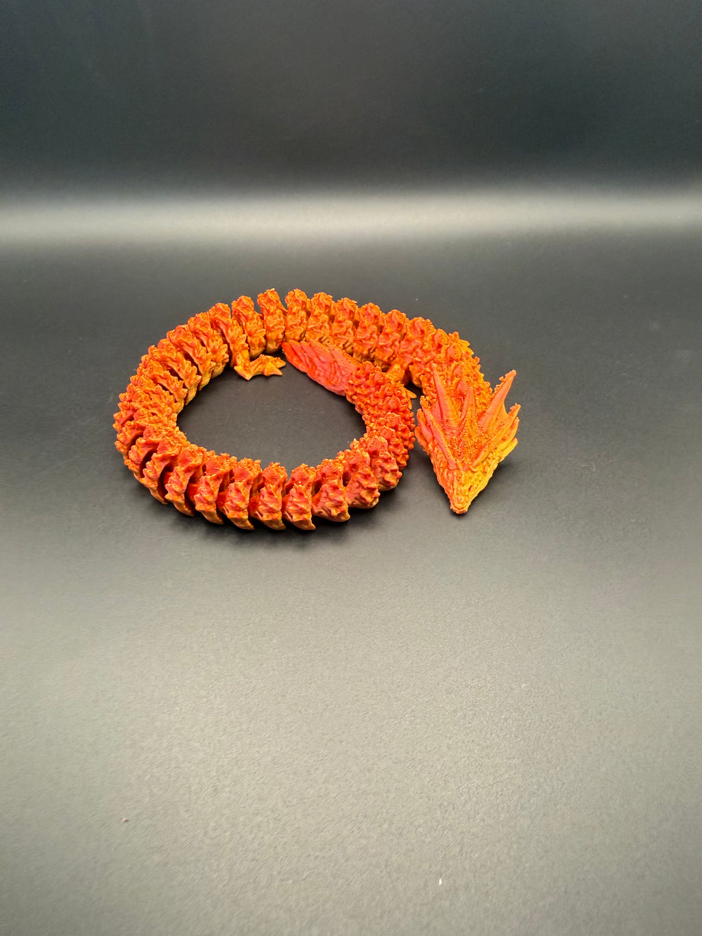 3D printed articulated night spirit dragon