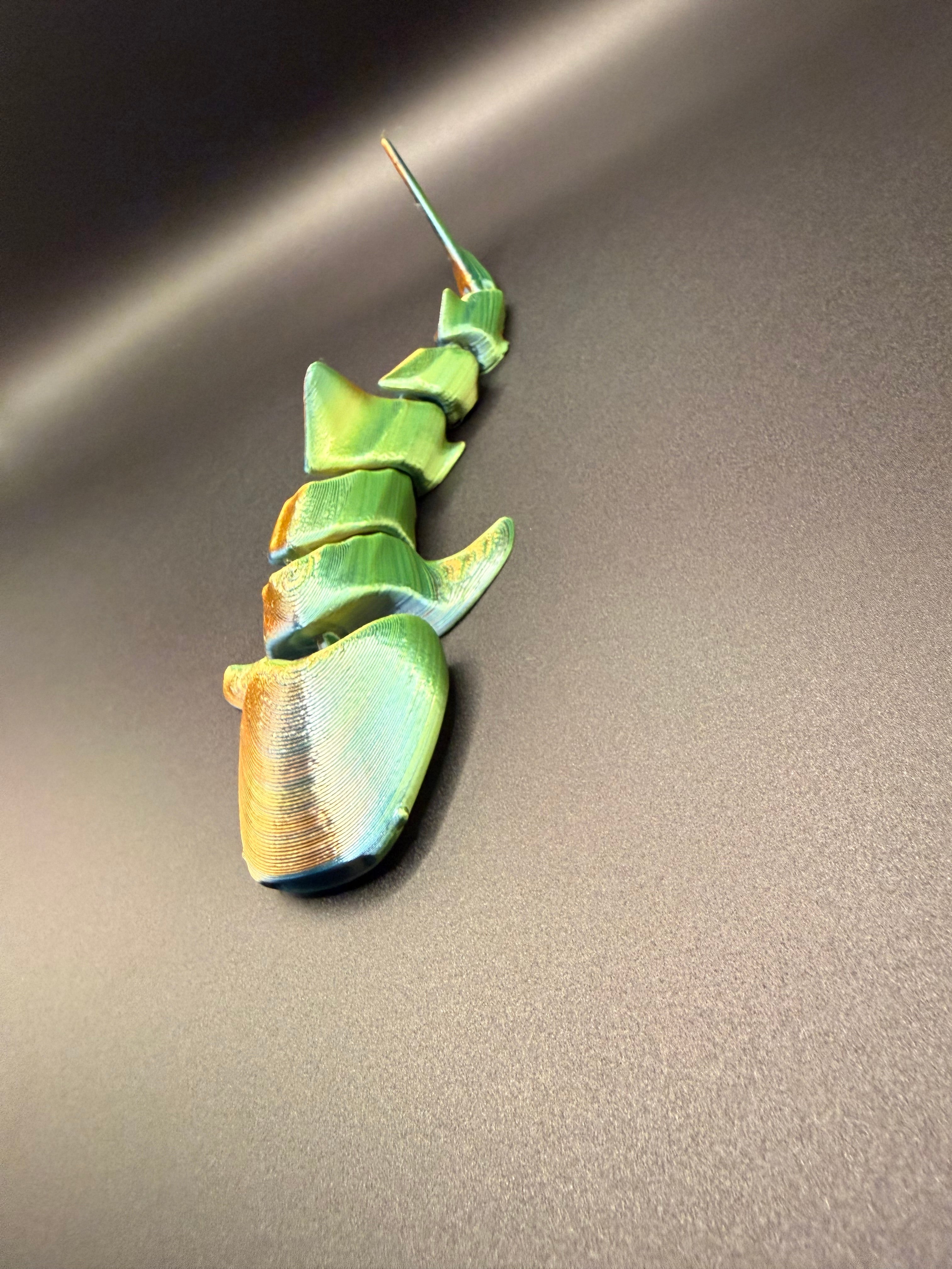 3D printed articulated whale shark