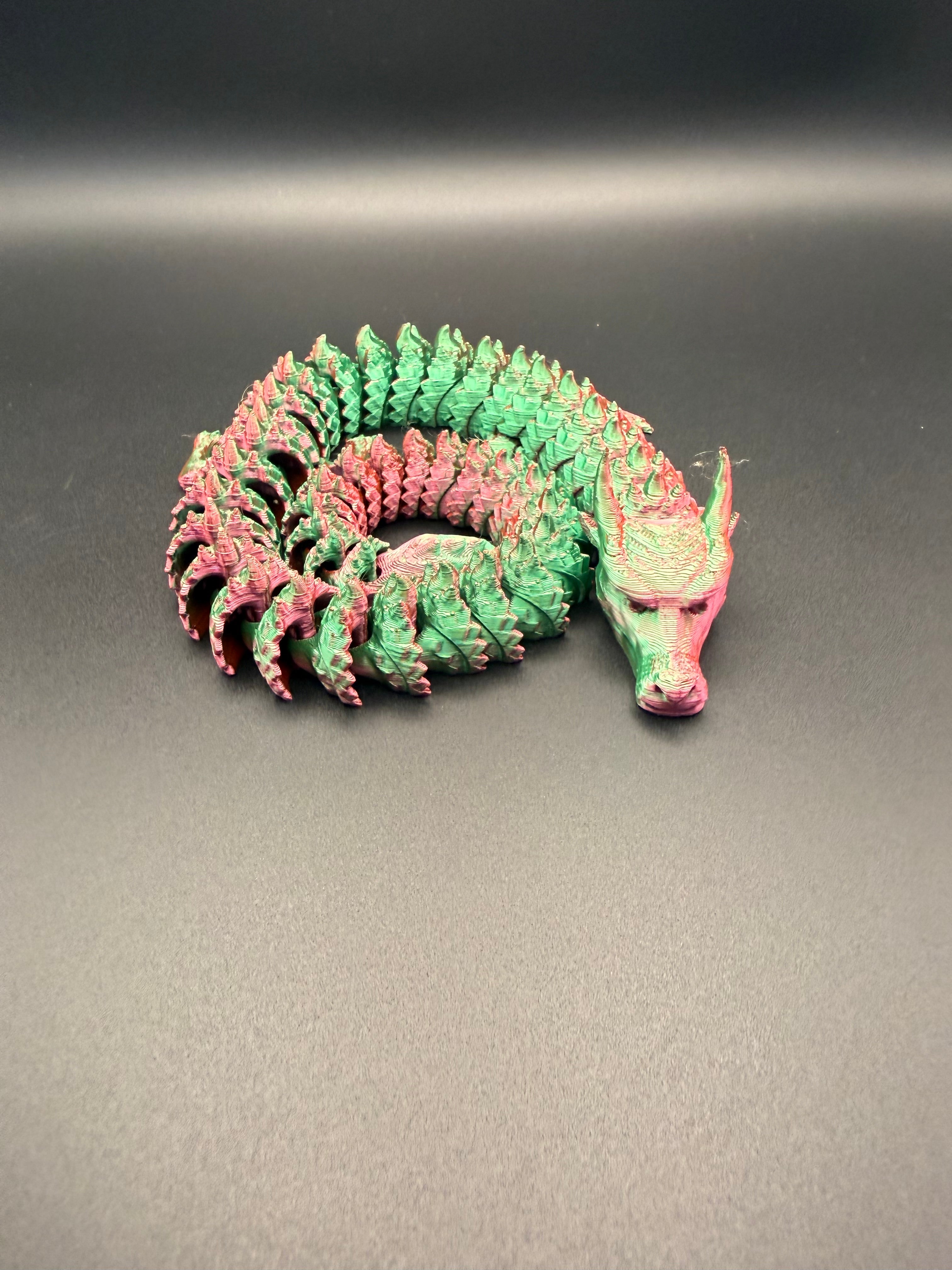 3D printed articulated demon dragon