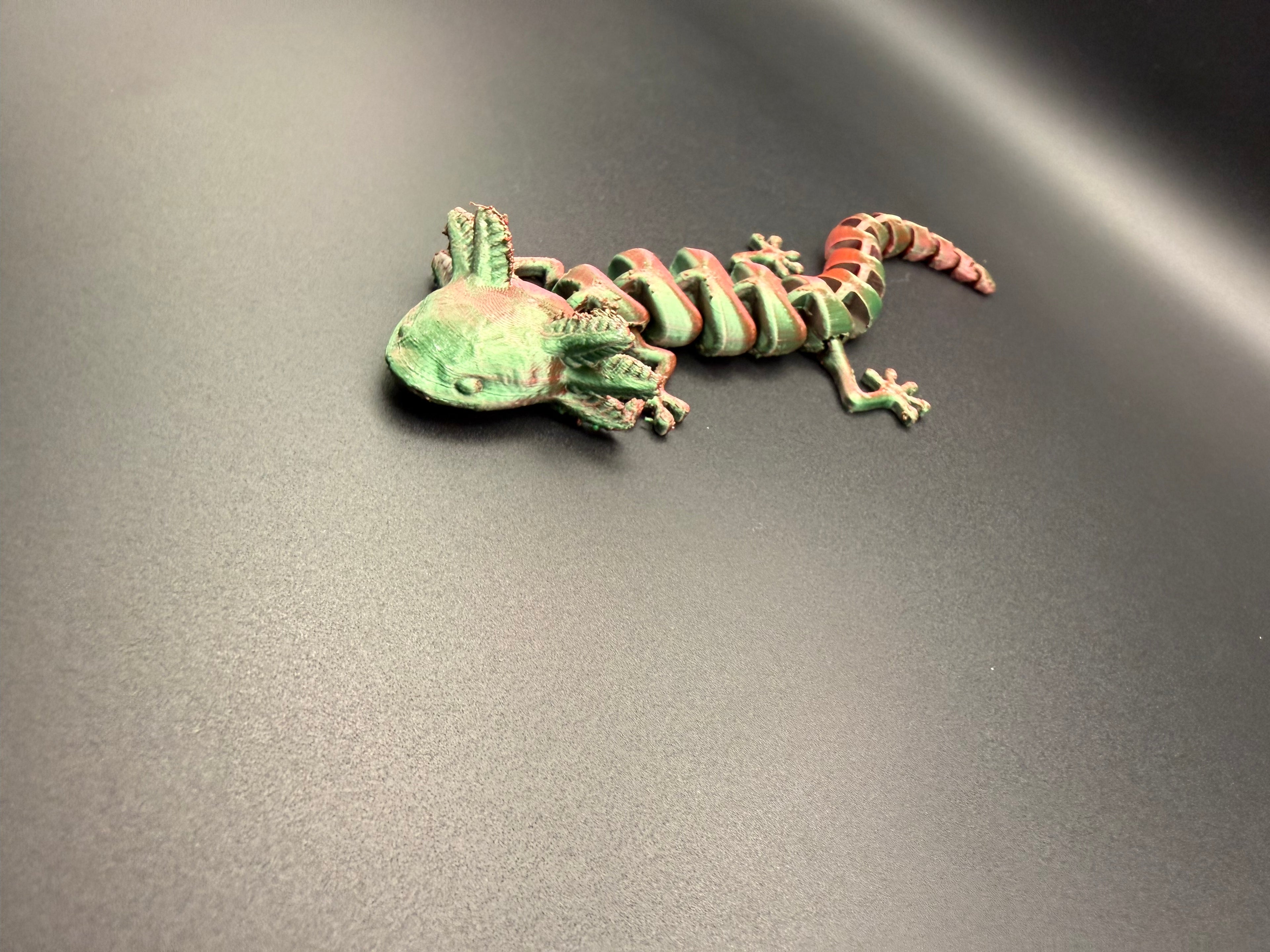 3D printed articulated axolotl