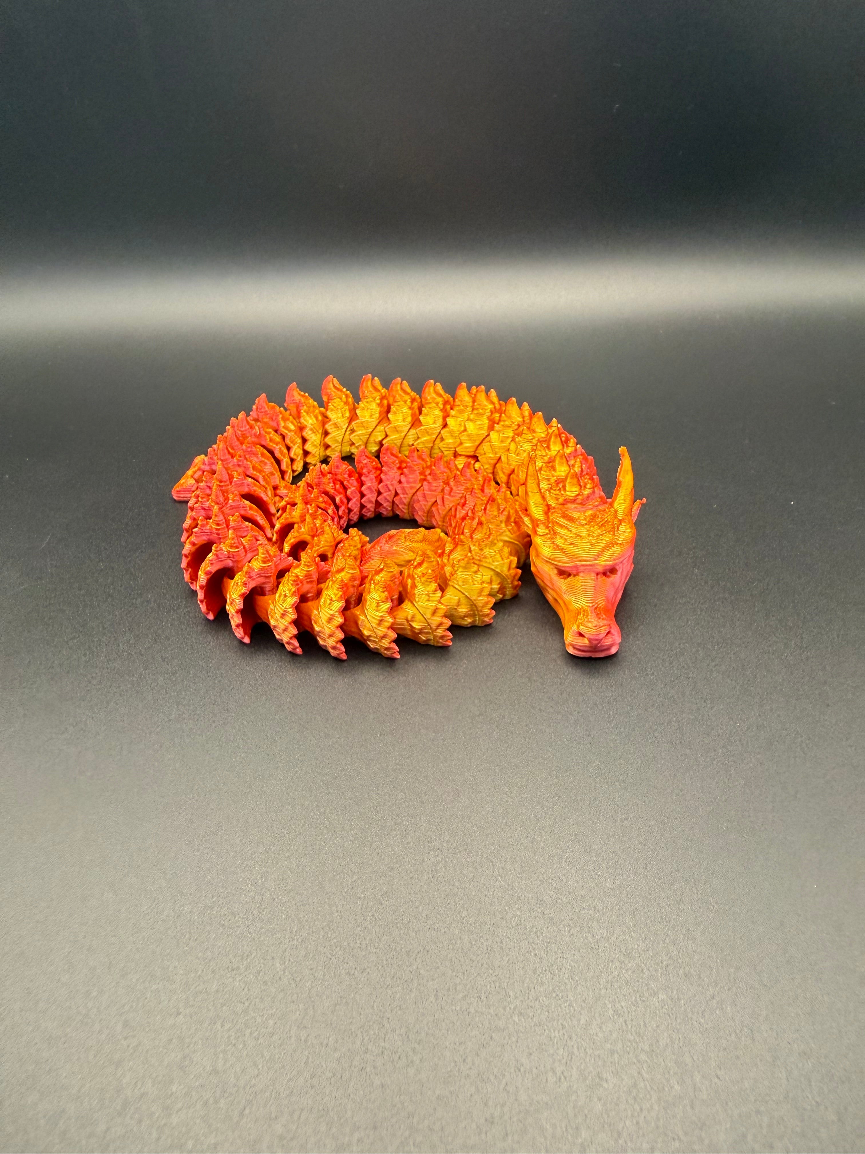 3D printed articulated demon dragon