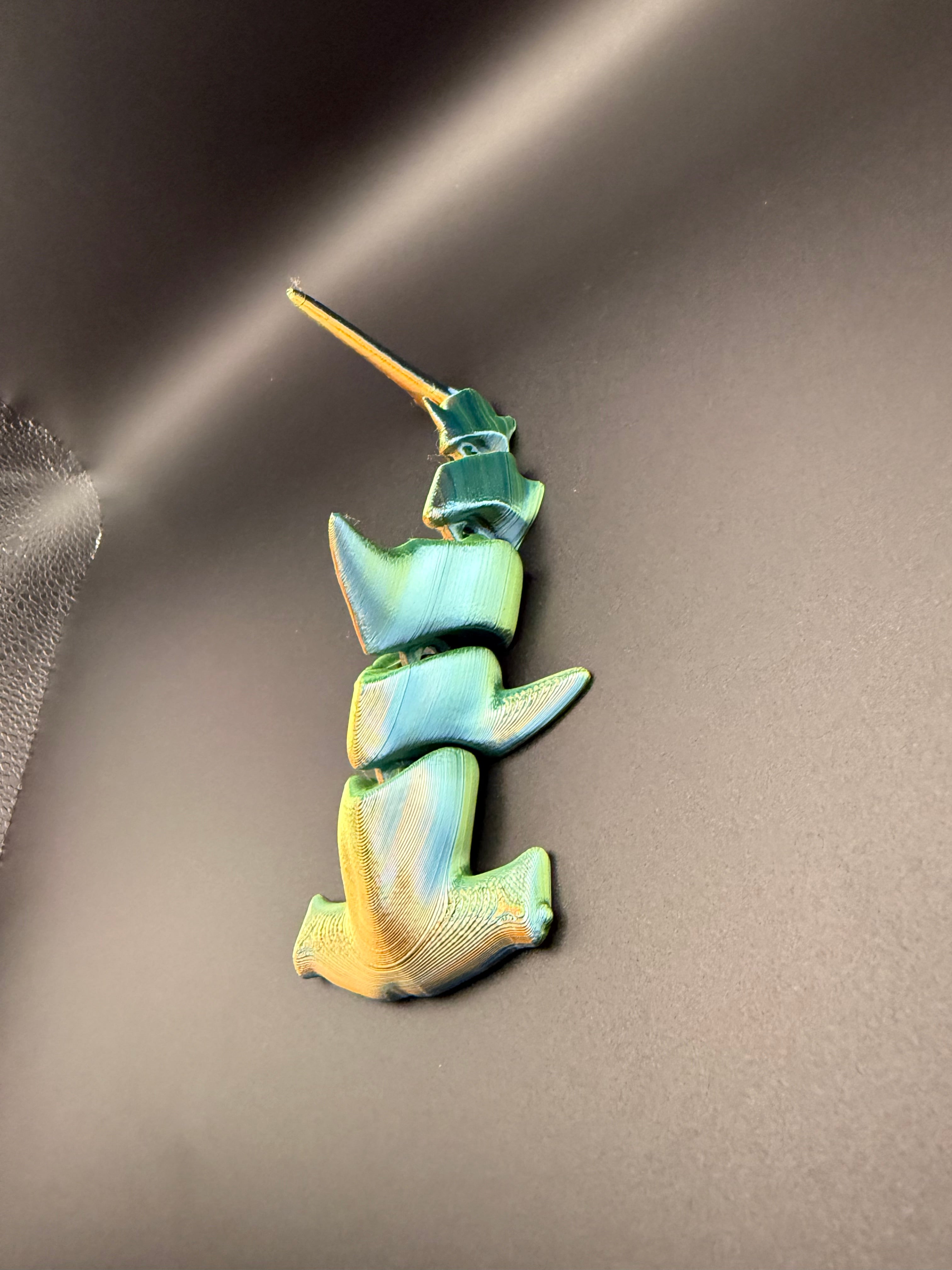 3d printed articulated hammer head shark