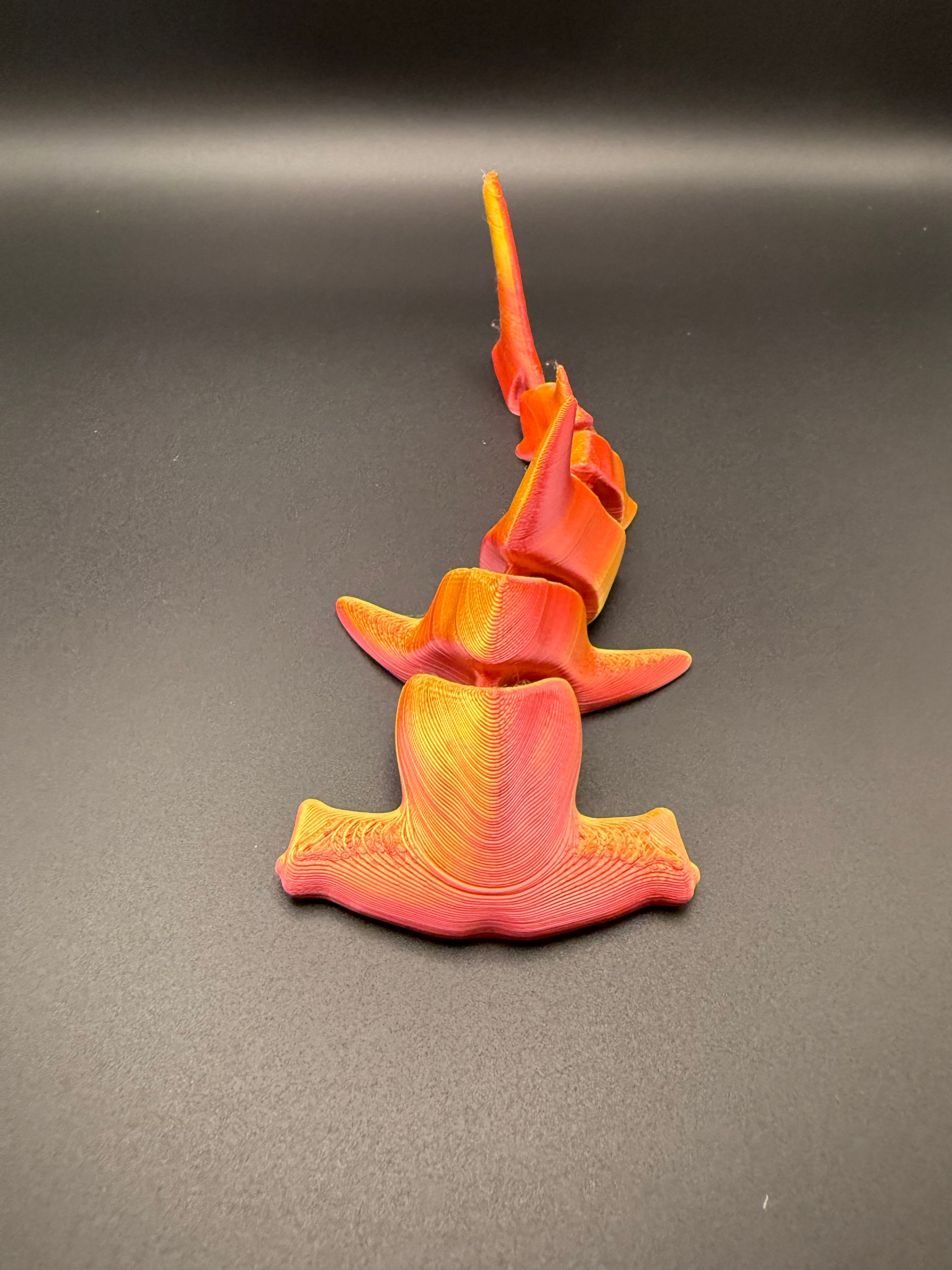 3d printed articulated hammer head shark