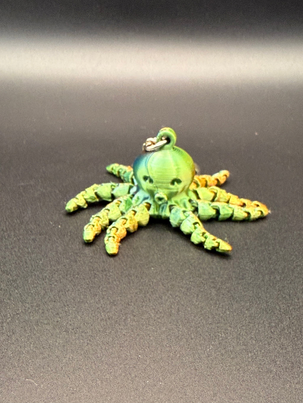 3D printed articulated octopus key ring