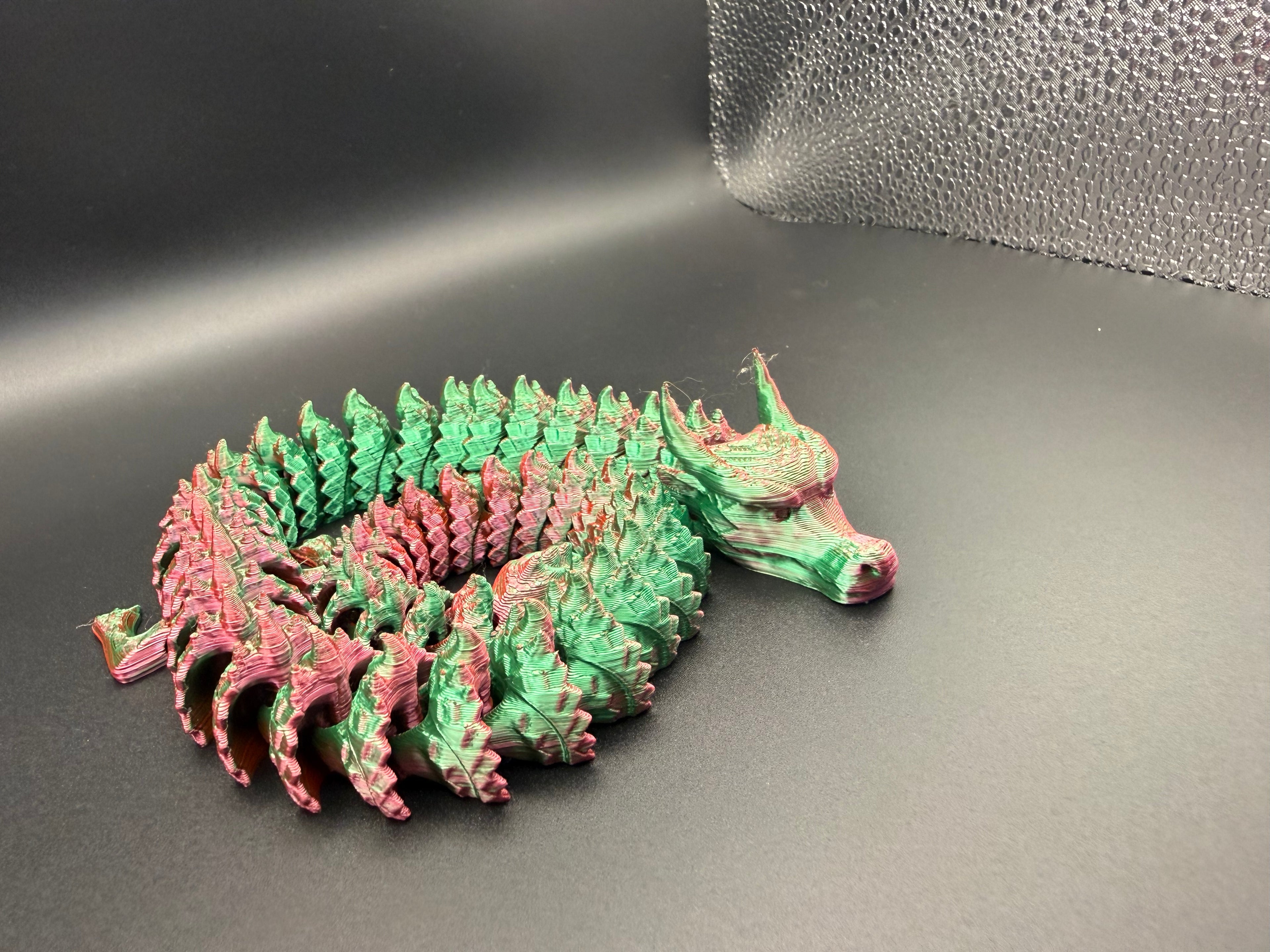 3D printed articulated demon dragon