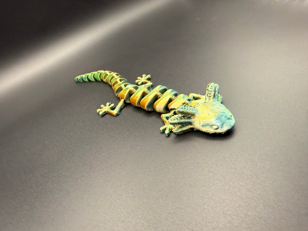 3D printed articulated axolotl