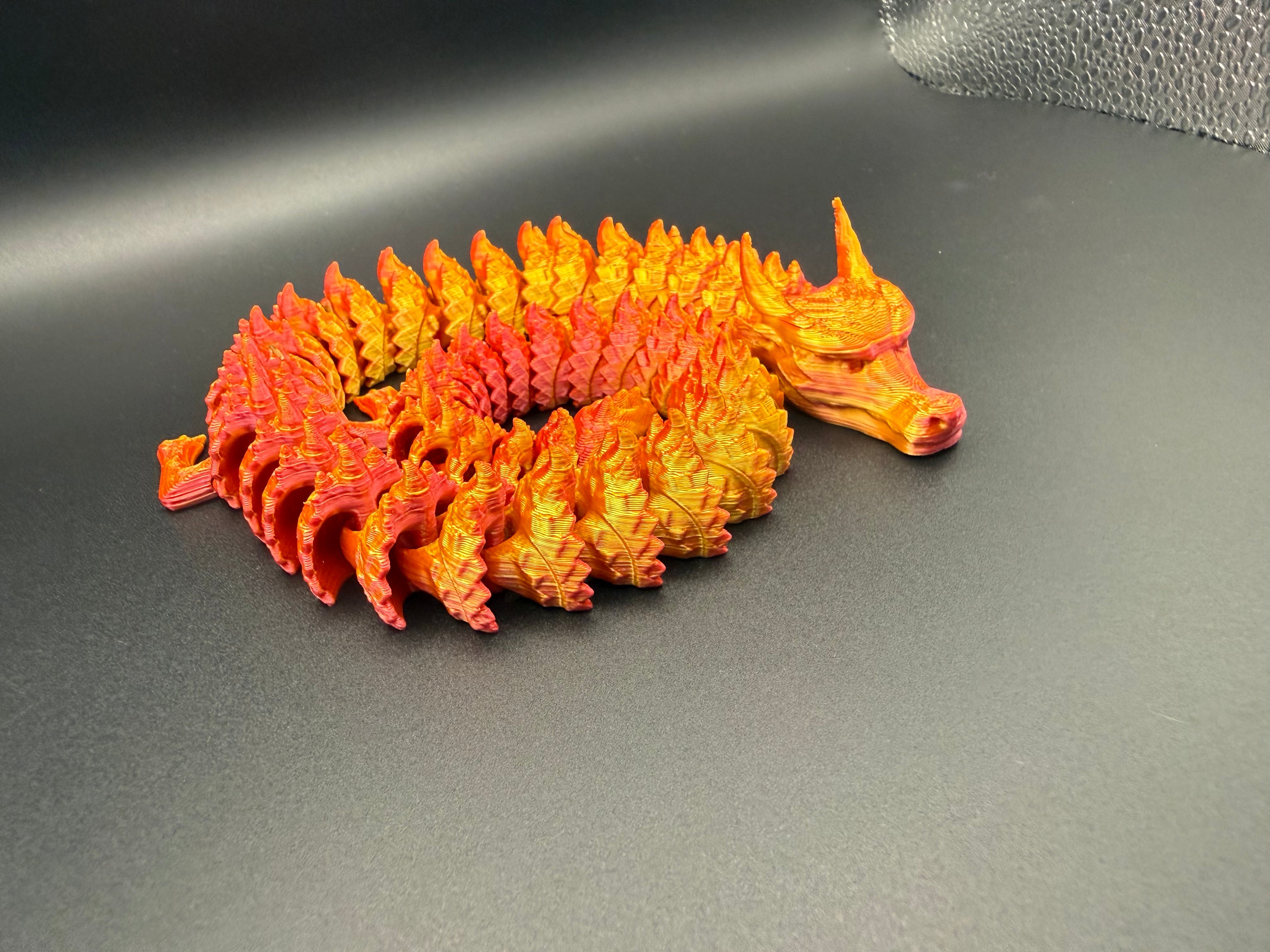 3D printed articulated demon dragon