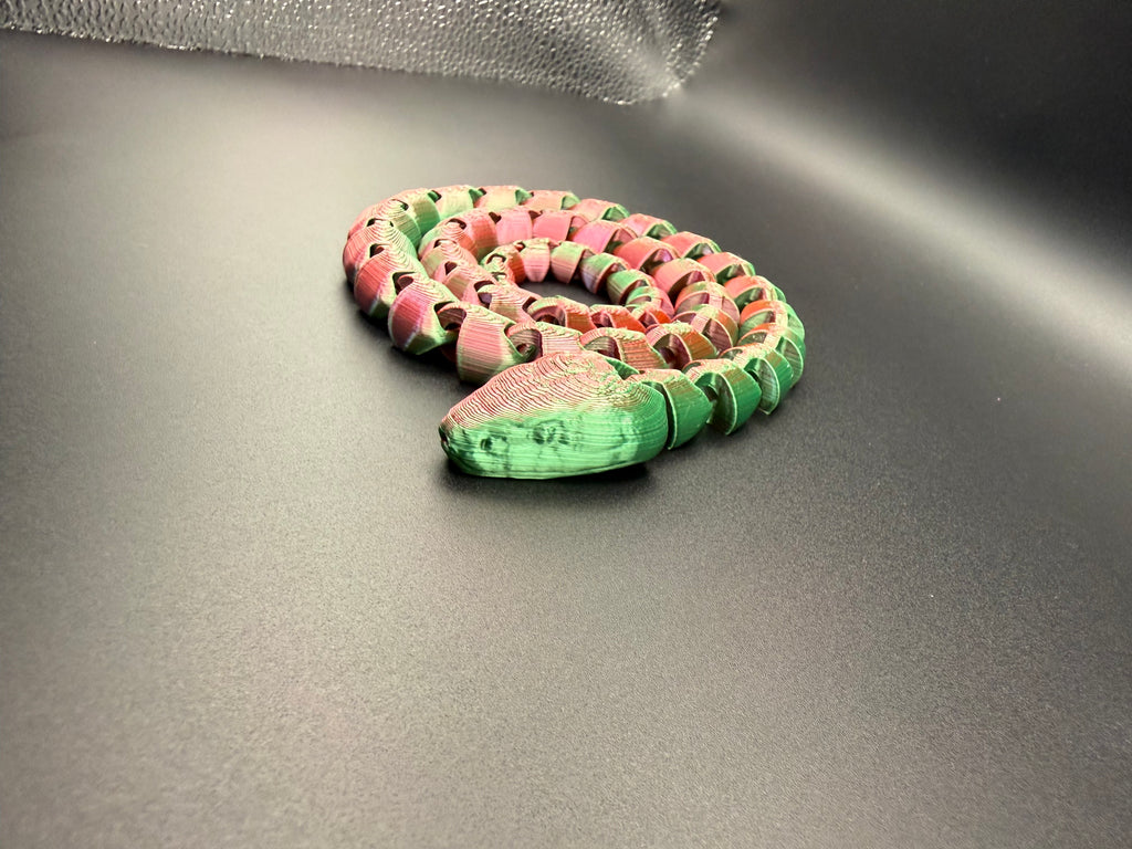 3D printed articulated snake