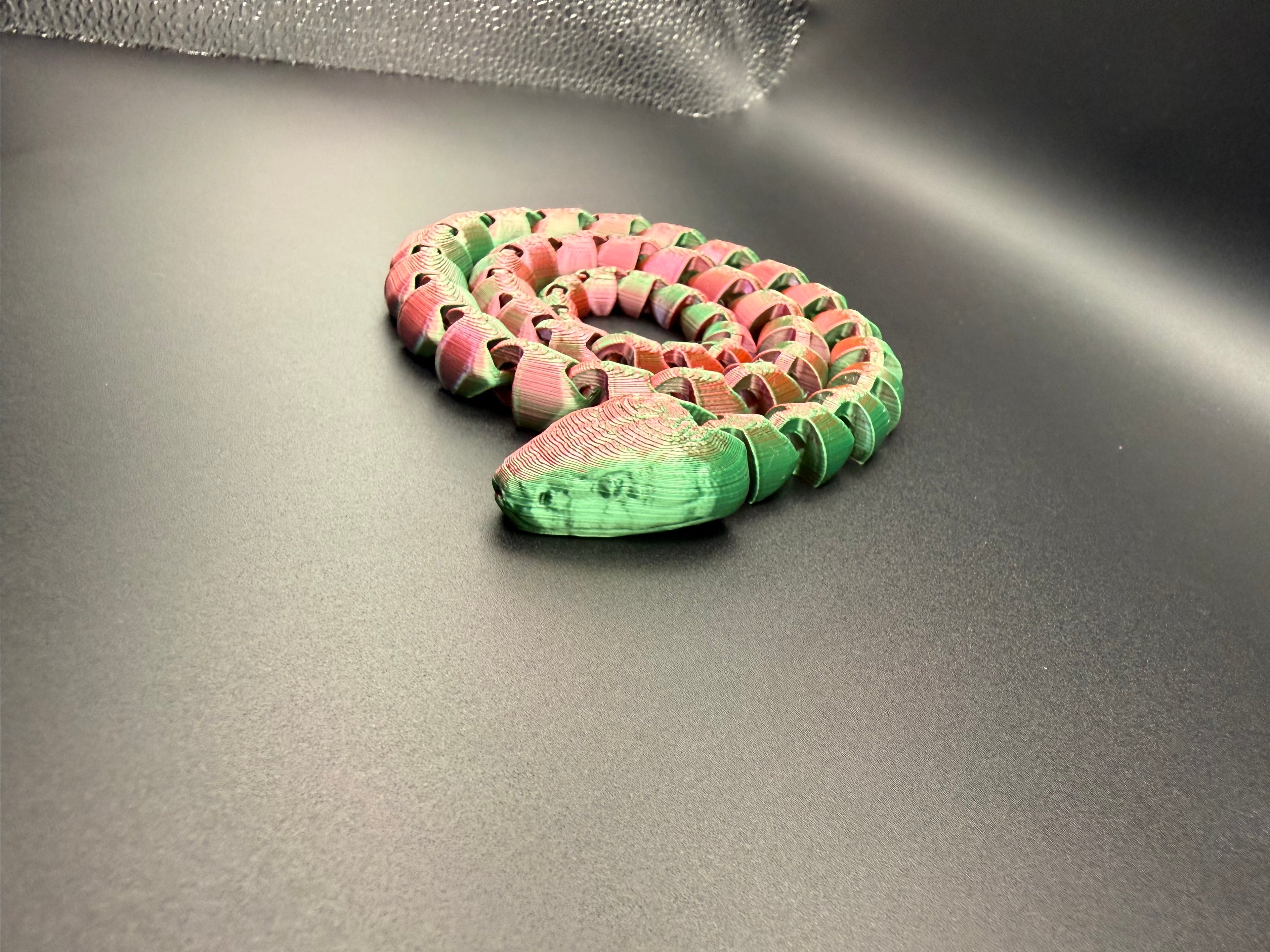 3D printed articulated snake