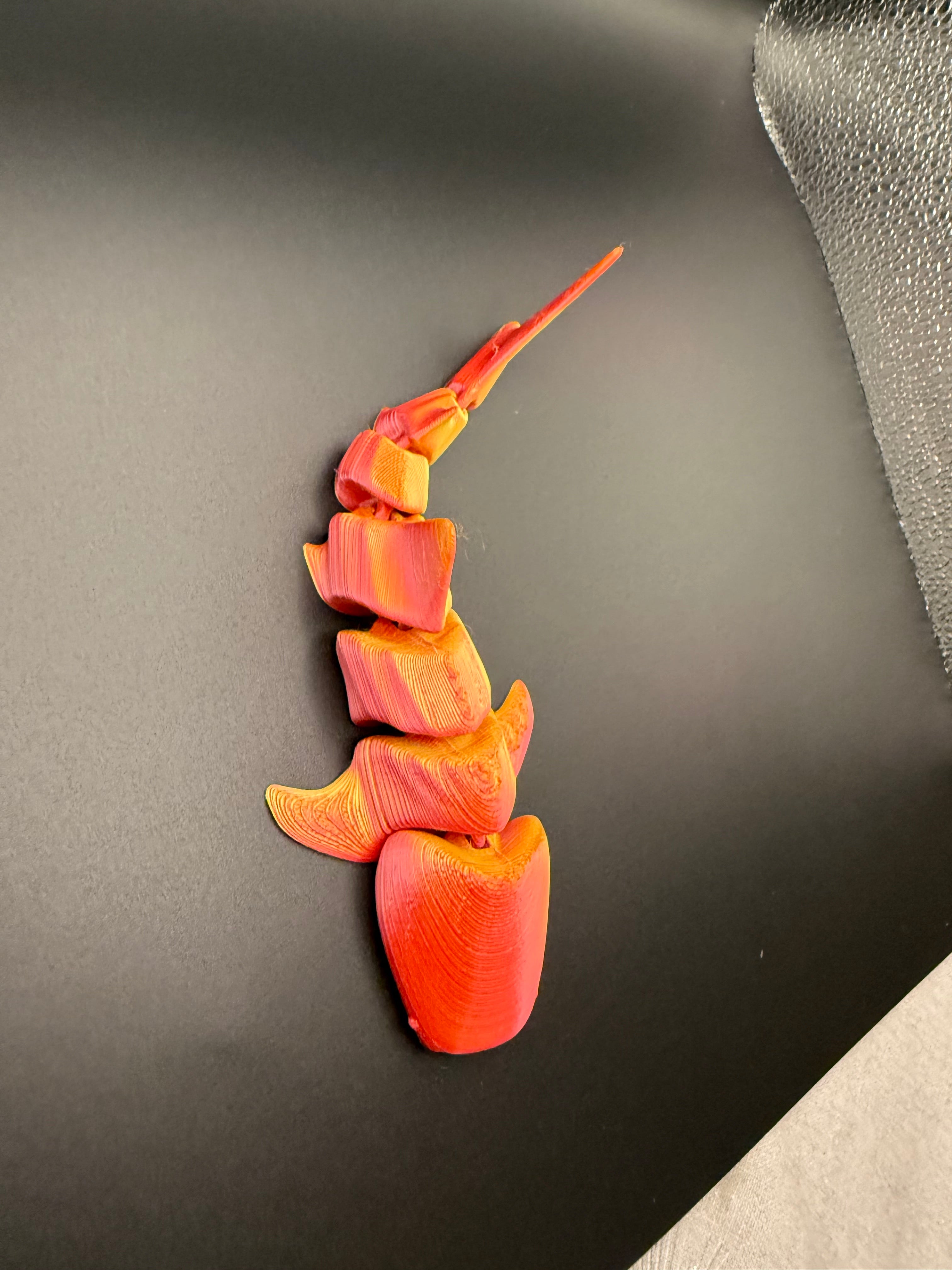 3D printed articulated whale shark