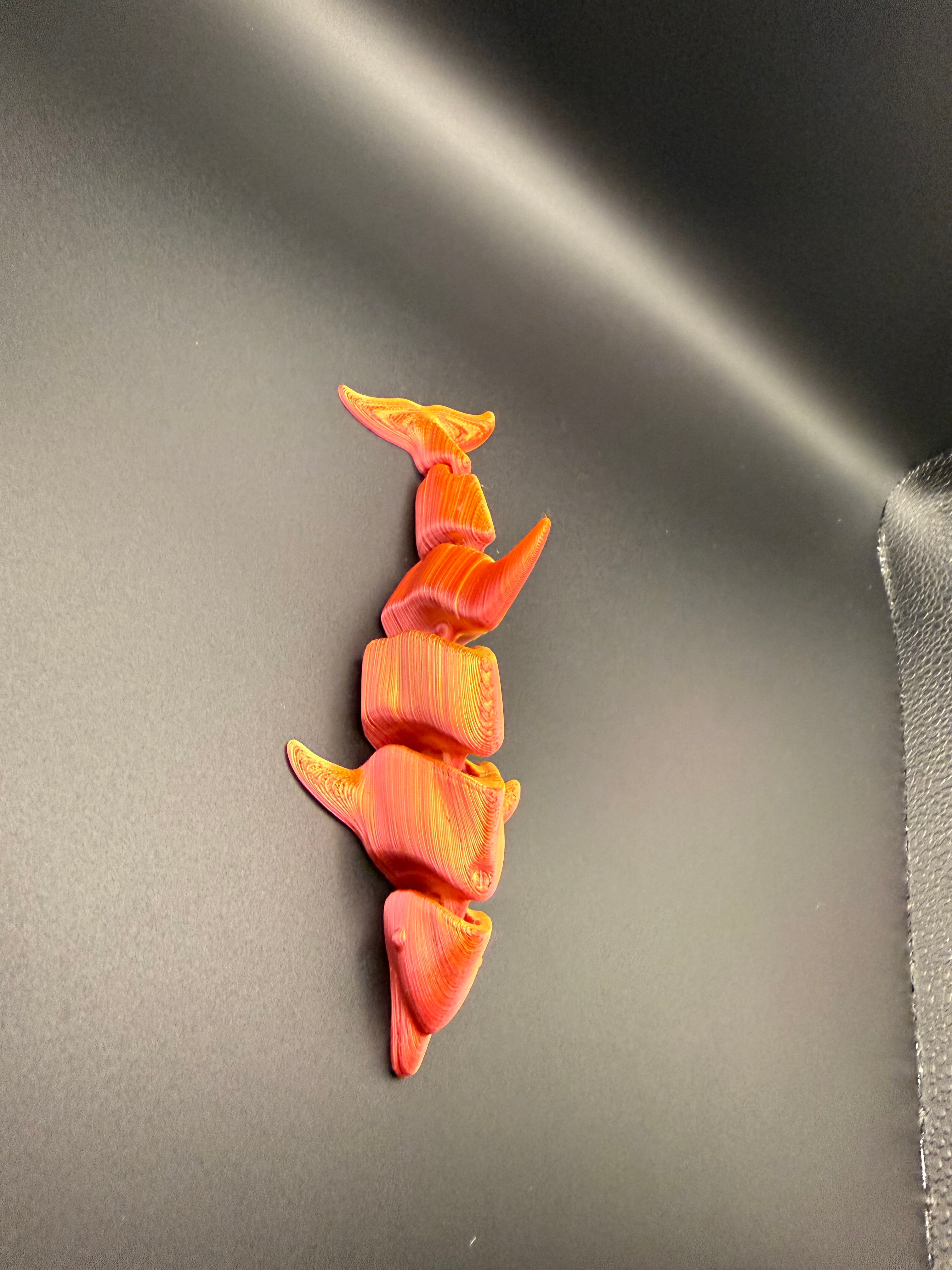 3D printed articulated dolphin