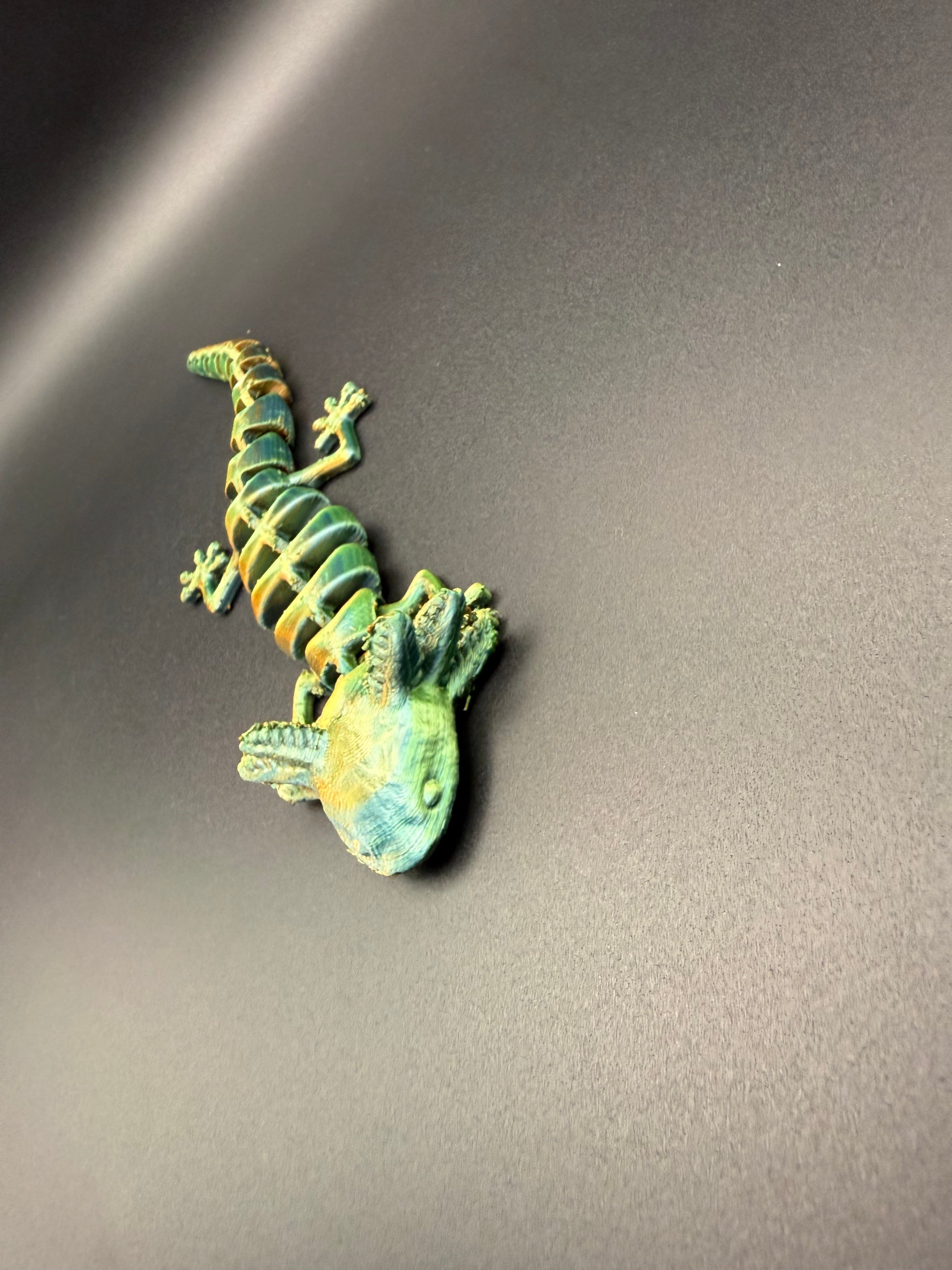 3D printed articulated axolotl