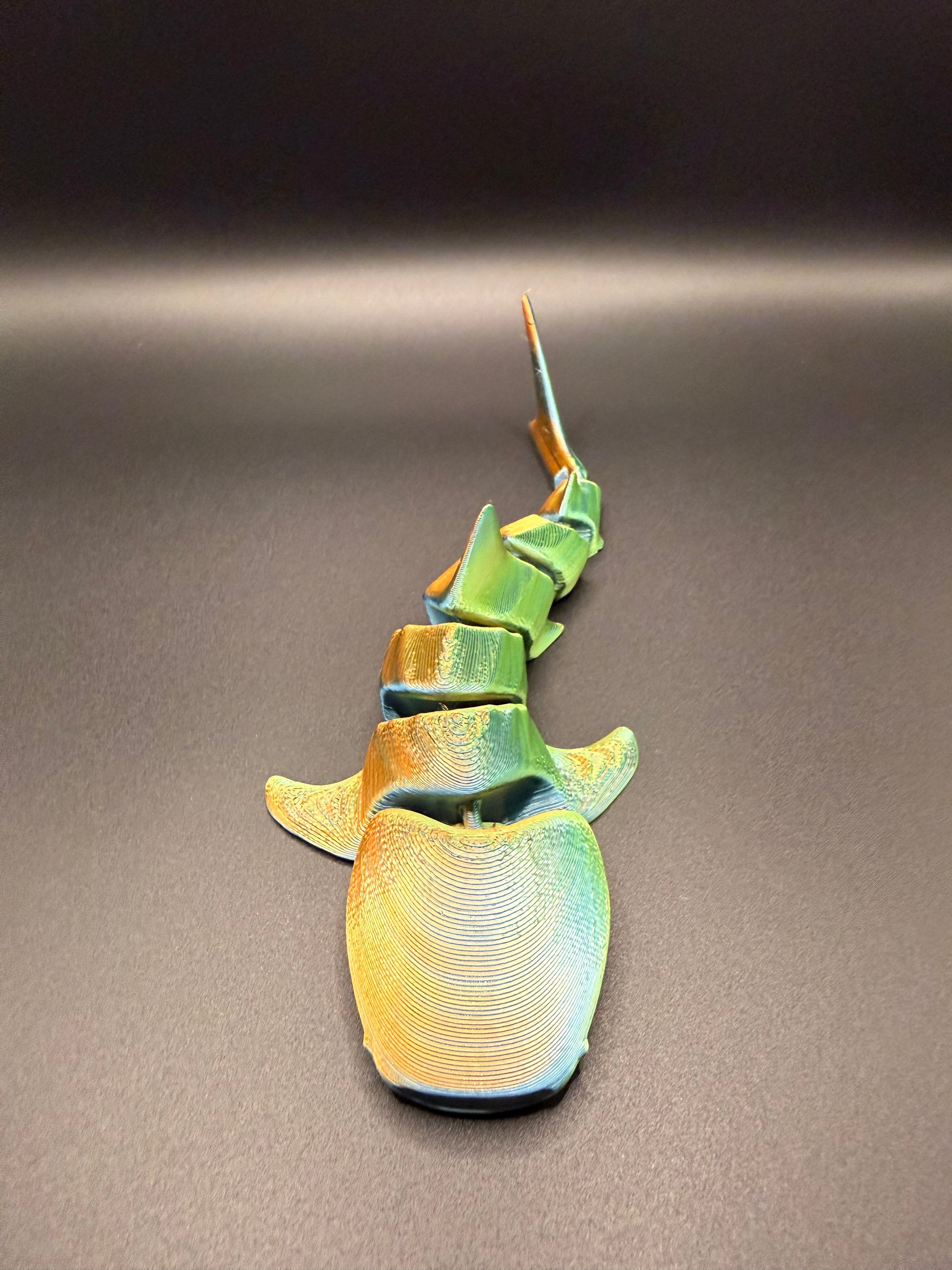 3D printed articulated whale shark